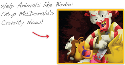 Help Animals like Birdie: Stop McDonald's Cruelty Now!