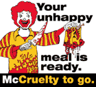 PETA's original McCruelty campaign logo